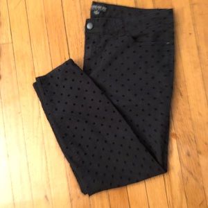 Polka Dot Skinny Jeans